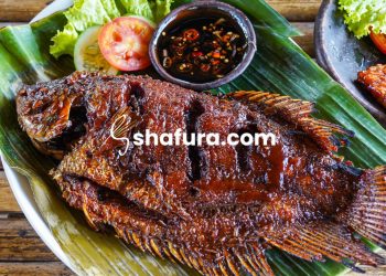 Ikan Bakar Teflon dengan Sambal Segar Perasan Jeruk Nipis